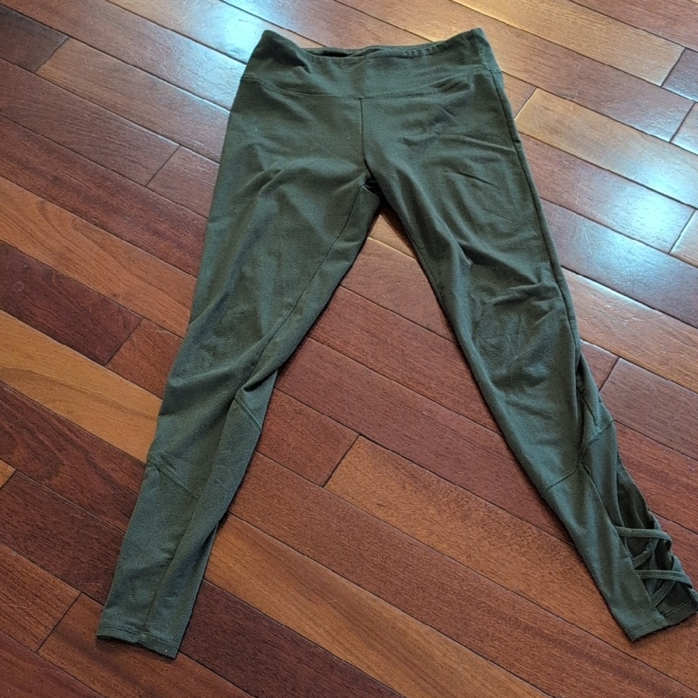 Balance Collection Olive Green Leggings Size Small